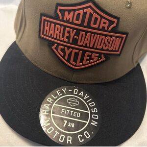 Harley Davidson 7 3/8 cap large fitted cap